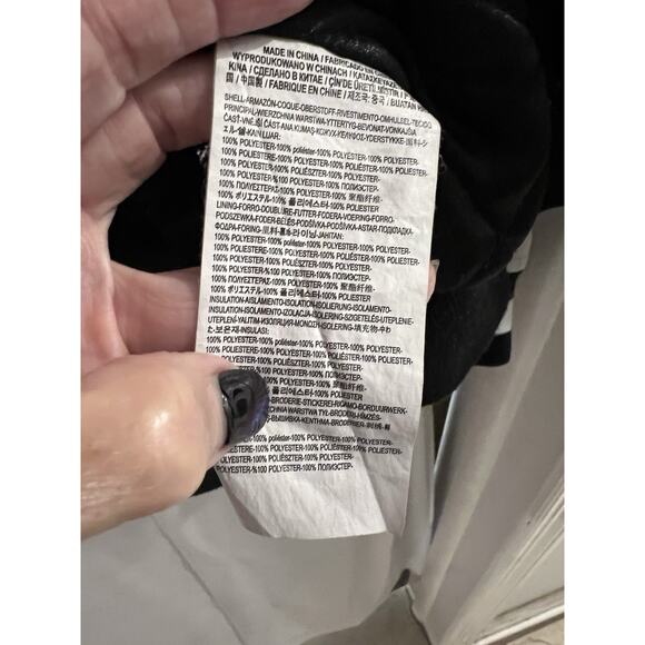 Vans Black White Souvenir Tiger Floral Embroidered Bomber Jacket Quilted Sz Xs - Picture 11 of 12